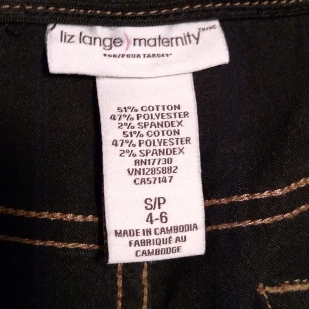 Liz Lange Maternity skinny jeans, in excellent condition, size S/P (4-6) - Picture 3 of 3